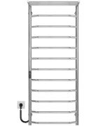 Електрична сушарка для рушників Deffi Трапеція з полицею П12 500х1300 ліве підключення JD03 хром C.TP.130.50.12.E.C.L.1