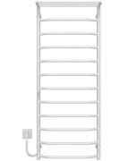 Електрична сушарка для рушників Deffi Трапеція з полицею П12 500х1300 ліве підключення WD03 білий C.TP.130.50.12.E.W.L.3