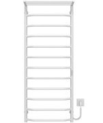 Електрична сушарка для рушників Deffi Трапеція з полицею П12 500х1300 праве підключення WD03 білий C.TP.130.50.12.E.W.R.3