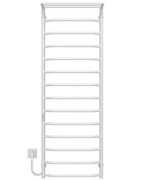 Электрический полотенцесушитель Deffi Трапеция с полкой П15 500х1500 левое подключение WD03 белый C.TP.150.50.15.E.W.L.3