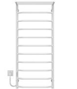 Електрична сушарка для рушників Deffi Трапеція з полицею П11 500х1200 ліве підключення WD03 білий C.TP.120.50.11.E.W.L.3