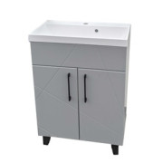 Тумба под раковину Vivia Велла Д2 50х33 см комбинируется с раковиной Idea 50 МДФ/ДСП серый пепел А0053748