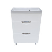 Тумба под раковину Vivia Соната Ш2 60х33 см комбинируется с раковиной Idea 60 МДФ/ДСП белый А0054114