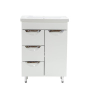 Тумба під раковину Vivia Соната Д1Ш3 60х33 см комбінується з раковиною Комо 60 МДФ/ДСП білий А0021313