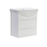 Тумба під раковину Vivia Соло Ш2 55х31 см комбінується з раковиною Церсанія 55 МДФ/ДСП білий А0050442