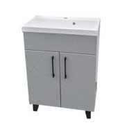 Тумба под раковину Vivia Велла Д2 60х33 см комбинируется с раковиной Idea 60 МДФ/ДСП серый пепел А0053749