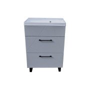 Тумба під раковину Vivia Велла Ш2 60х33 см комбінується з раковиною Idea 60 МДФ/ДСП сірий попіл А0054119