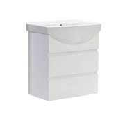 Тумба під раковину Vivia Соло Ш2 55х31 см комбінується з раковиною Церсанія 55 МДФ/ДСП білий А0050442