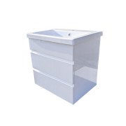 Тумба під раковину Vivia Соло Ш2 60х45 см комбінується з раковиною Комо 60/К60 МДФ/ДСП білий А0050066