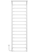 Електрична сушарка для рушників Deffi Трапеція з полицею П16 500х1700 ліве підключення білий C.TP.170.50.16.E.W.L.5