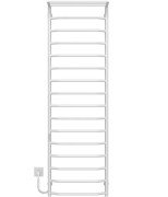 Електрична сушарка для рушників Deffi Трапеція з полицею П16 500х1700 ліве підключення WD03 білий C.TP.170.50.16.E.W.L.3