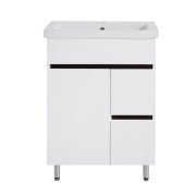 Тумба под раковину Vivia Амалия Д1Ш2 60х43 см комбинируется с раковиной Комо 60 МДФ/ДСП белый А0033280