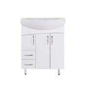 Тумба під раковину Vivia Юджин Д2Ш2 70х31 см комбінується з раковиною Лотос 70 МДФ/ДСП білий А0020173