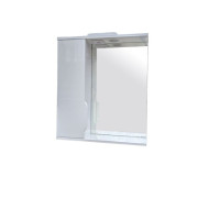 Шкафчик для ванной Vivia Аляска 60 L с зеркалом 60х18 см левый с подсветкой МДФ/ДСП белый А0045243