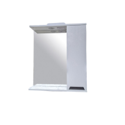 Шкафчик для ванной Vivia Амалия 60 R с зеркалом 60х18 см правый с подсветкой МДФ/ДСП белый А0033288