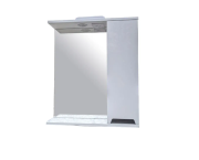 Шкафчик для ванной Vivia Амалия 50 R с зеркалом 50х18 см правый с подсветкой МДФ/ДСП белый А0033287