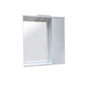 Шафка для ванної Vivia Аляска 60 R з дзеркалом 60х18 см права з підсвічуванням МДФ/ДСП біла А0045246