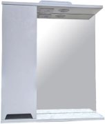 Шкафчик для ванной Vivia Амалия 55 L с зеркалом 55х18 см левый с подсветкой МДФ/ДСП белый А0033296