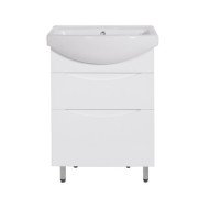 Тумба під раковину Vivia Амалія Ш2 60х33 см комбінується з раковиною Церсанія 60 МДФ/ДСП білий  А0043861