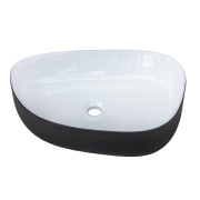 Раковина для ванної Insana Stern 55х40 см кераміка чорний з білим А0056059