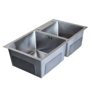 Мийка для кухні Insana Eden 78х43 см з переливом нержавіюча сталь сатин А0056974