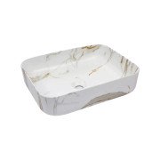 Раковина для ванної Insana Ofay 50х39 см кераміка білий/коричневий А0055232