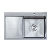 Мийка для кухні Insana Sider R 78х50 см з переливом нержавіюча сталь сатин А0056976