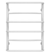 Сушка для рушників водяна Deffi Аквамікс П6 400х700 нижнє підключення білий C.AM.70.40.6.W.A