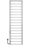 Електрична сушарка для рушників Deffi Трапеція з полицею П17 500х1800 ліве підключення JD03 хром C.TP.180.50.17.E.C.L.1