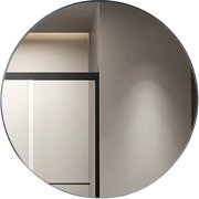 Зеркало в ванную комнату Vivia White 60х60 см алюминий белый А0047429