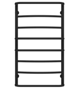 Сушка для рушників водяна Deffi Аквамікс П8 500х900 нижнє підключення чорний C.AM.90.50.8.B.A