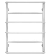 Сушка для рушників водяна Deffi Аквамікс П6 500х700 нижнє підключення білий C.AM.70.50.6.W.A