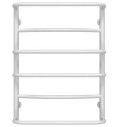 Полотенцесушитель водяной Deffi Аквамикс П6 500х700 боковое левое подключение белый C.AM.70.50.6.W.B