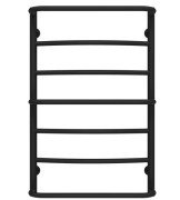 Полотенцесушитель водяной Deffi Аквамикс П7 500х800 боковое левое подключение черный C.AM.80.50.7.B.B