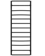 Полотенцесушитель водяной Deffi Аквамикс П14 500х1500 боковое правое подключение черный C.AM.150.50.14.B.C