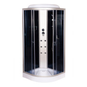 Гідромасажний бокс Vivia Eco 61 CH 90х90 профіль сатин/тоноване скло А0021412