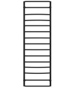 Сушка для рушників водяна Deffi Аквамікс П15 500х1600 нижнє підключення чорний C.AM.160.50.15.B.A