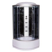 Гідромасажний бокс Vivia 95 Print RC 90х90 профіль сатин/тоноване скло А0042381