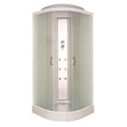 Гідромасажний бокс Vivia Eco 61 W CH 90х90 профіль сатин/матове скло А0042295