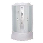 Гідромасажний бокс Vivia Eco 96 W CH 100х100 профіль білий/матове скло А0042052