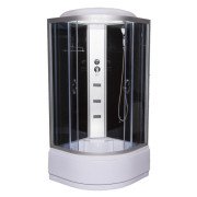 Гідромасажний бокс Vivia 96 RC 100х100 профіль сатин/тоноване скло А0027254