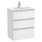 Тумба с раковиной Roca GAP Unik 60,5x38 см ДСП белый глянец A851498806