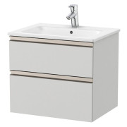 Тумба с раковиной Roca GAP Unik 60,5x46 см ДСП серый A851476447