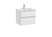 Тумба с раковиной Roca GAP Unik 60,5x46 см ДСП белый глянец A851476806
