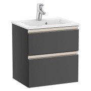 Тумба с раковиной Roca GAP Unik 50,5x38 см ДСП антрацит глянец A851494153