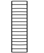 Сушка для рушників водяна Deffi Аквамікс П16 500х1700 бічне праве підключення чорний C.AM.170.50.16.B.C