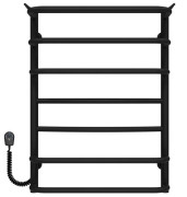 Електричний сушарка для рушників Deffi Юність П7 400х700 ліве підключення чорний C.YU.70.40.7.E.B.L.5