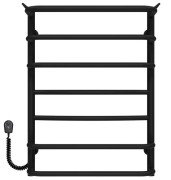 Электрический полотенцесушитель Deffi Юность П7 400х700 левое подключение черный C.YU.70.40.7.E.B.L.5