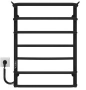 Электрический полотенцесушитель Deffi Юность П7 400х700 левое подключение JD03 черный C.YU.70.40.7.E.B.L.1