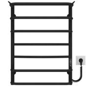 Електрична сушарка для рушників Deffi П7 Юність 400х700 праве підключення JD03 чорний C.YU.70.40.7.E.B.R.1